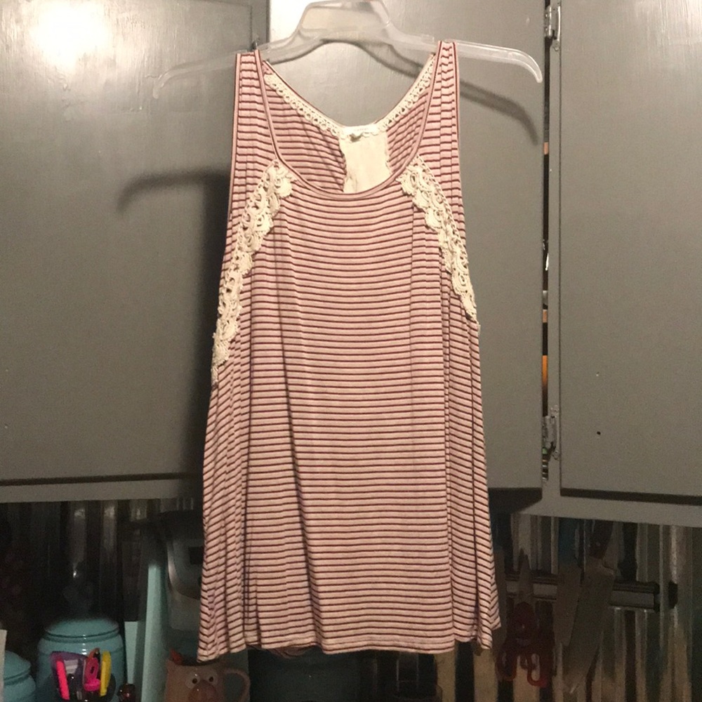 Maurice’s red and white tank top tunic